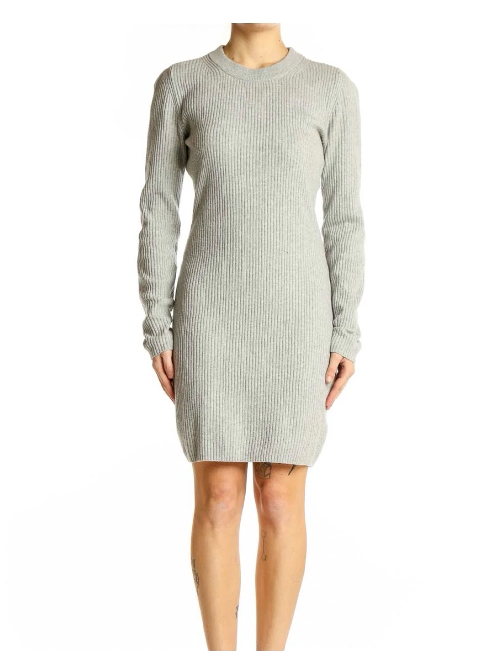 NWT GAP Ribbed Long Sleeve Knit Dress - Blue